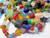 Beads, India, Glass, MATTE Craft 4mm-22x10mm Mixed Shape Beads with 1.3-1.5mm Hole (5 Strands)