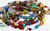 Bead, Mix India Glass Craft Beads Bulk 4mm-22x10mm Mix Assorted Shapes and  Transparent Assorted Colors with 1.6-2.1mm Hole (5 Strands)