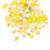 50 Grams Czech Pressed Glass Yellow 3mm-18x6mm Bead Mix *