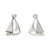 4 Antiqued Silver Pewter 16x13mm Sailboat Charms