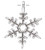 20 Antiqued Silver Plated Pewter 20x18mm SNOWFLAKE Charms