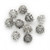 Bead Cap, 10 Antiqued Silver Pewter 7x9mm Filigree Heart Bead Caps to Fit 6-8mm Beads *