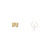 6 Gold Plated Brass Adjustable 6mm Ear Cuffs with Hole Just Add Charms or Beads `