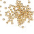 Bead, 1000 Gold Plated Brass 3mm Smooth Round Beads with 0.7-1mm Hole