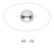 100 Silver Plated Brass 3mm Smooth Round Beads with 0.7mm Hole