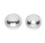 Bead, 100 Silver Plated Brass 2.5mm Round Smooth Beads with 0.4mm Hole