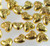50 Gold Plated Pewter 8x6mm Double Sided Heart Beads with 1mm Hole