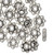 24 Antiqued Silver Pewter 5x2mm Dotted Rondelle Beads with 0.7mm Hole