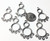 Drop, 12 Antiqued Silver Finished Pewter 24x14mm Figure 8 Chandelier Earring Drops *