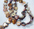 1 Strand(45) Dark Amber Brown AB Mother of Pearl 10x9-11x9mm Heart MOP Beads *