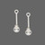 2 Sterling Silver 3/4 Inch Long Drop Pins Turn Beads into Pendants `