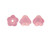 50 Transparent Light Milky Pink Czech Glass 6x4mm Baby Bell Cone Flower Beads