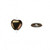 Bead, Heart, 1 Strand(45) Czech Pressed Glass Fancy Finish Iris Brown 10mm HEART Beads *