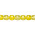 1 Strand(50) Czech Pressed Glass Transparent Yellow  8mm Round Beads with 0.8-1.3mm Hole