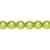 1 Strand(50) Czech Pressed Glass Pearlized Green 8mm Round Beads w/ 0.9-1mm Hole