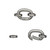 Clasp, Self Closing Hook, 2 Gunmetal Plated Brass 14x10mm Hinged Clip Bails