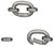 Clasp, Self Closing Hook, 2 Gunmetal Plated Brass 14x10mm Hinged Clip Bails
