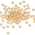 1000 Gold Plated Brass 3mm Corrugated Round Beads with 0.7mm Hole