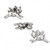 2 Antiqued Silver Plated Pewter 3D 17x12mm Flying PIG Beads with 1.2-1.5mm Hole 2 Antiqued Silver Plated Pewter 3D 17x12mm Flying PIG Beads with 1.2-1.5mm Hole