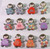 12 Polymer Clay & IR Pewter Multi Colored Girl Charms with Hidden Loop *