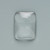 6 Clear 24x10mm Rectangle Glass Picture Pebbles that Magnify Images *