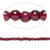 16" Strand Small 3mm Hand Cut Round Dyed Garnet Red Gemstone Beads
