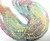 Crackle Glass 4x6mm Rondelle Bead Pastel Color Mix  1 Strand(100)*