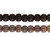 1 Strand Antiqued & Black Bone 5x4mm-6.5x5.5mm Corrugated Barrel Beads