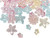 1/4 LB Assorted Acrylic Flower Beads  Approximately 250 Beads