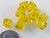 Bead, 24 Transparent Yellow Czech Pressed Glass 8x8mm Pyramid Angel Body Beads *