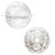 100 Grams Acrylic Transparent Crystal Clear 20mm Faceted Round Beads