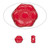 1 Strand(60) Opaque Red Czech Pressed Glass 7x4mm Petal Flower Beads  *