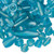 Bead Mix, India, 50 Grams(60-100 Beads) Transparent Light Turquoise Blue Mixed Shapes Glass Beads *