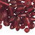 Bead Mix, India, Transparent Red 7x4mm-21x11mm Mixed Shape Beads 50 Grams(60-100 Beads)