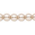 1 Strand(43) Beige Glass Pearl 10mm Round Beads with 1.3-1.5mm Hole