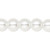 1 Strand (30) Snow White 12mm Round Glass Pearl Beads with 1.1mm Hole