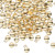 144 Gold Plated Brass Small 6x4mm Round Drop Charms *