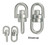 20 Imitation Rhodium Silver 16x7mm Swivel Loop Connectors with 2 Loops *