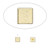 12 Gold Plated Brass Half-Drilled 4x4mm Cube End Beads For Use with MEMORY WIRE