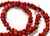 1 Strand(95) Red Howlite 4-5mm Pebble Beads with 0.5-1.5mm Hole *