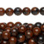 1 Strand(50) Natural Mahogany Obsidian 8mm Round Gemstone Beads with 0.5-1.5mm Hole