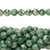 Bead, Natural Tree Agate White Dark Green 6mm Round Gemstone Beads 1 Strand (67)