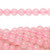 1 Strand(67) Rose Quartz (Dyed) 6mm Round Gemstone Beads with 0.5-1.5mm Hole