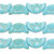 Bead, Light Blue Turquoise (Imitation) 18x9mm Double Sided Moon Face 1 Std(26) *