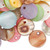 Charm MIX, Mother of Pearl Shell 15mm (0.59") Flat Round Coin Drops 100 Grams(120)