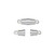 Clasp, 100 Silver Plated Brass 11x5mm Ribbed Oval Magnetic Clasps `