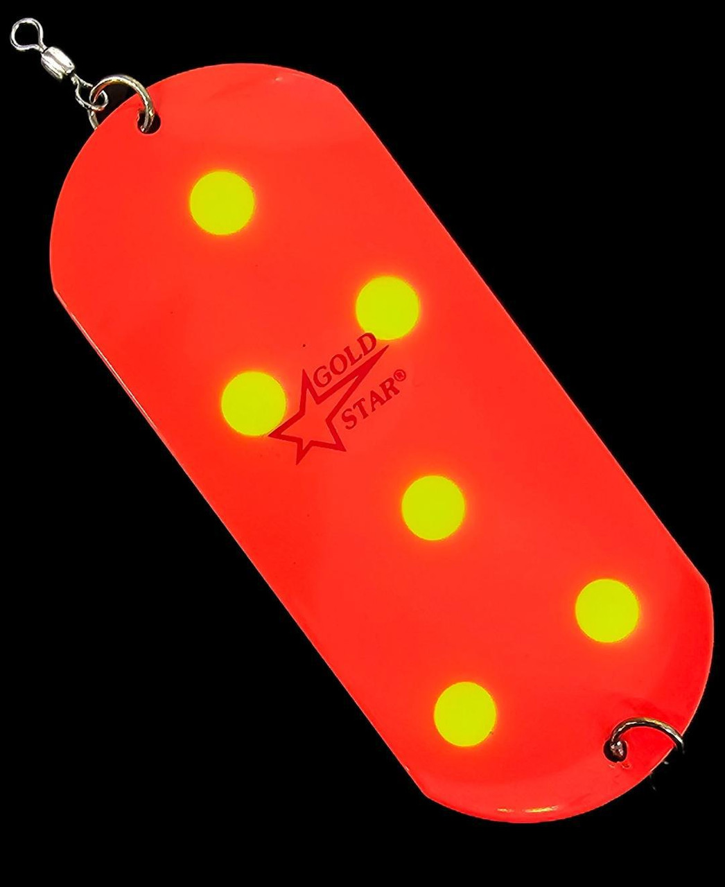 Set Esca Hot UV & Glow 3 Dodger Con Girelle A Sfera | Per Salmone Kokanee - Confezione Rosa