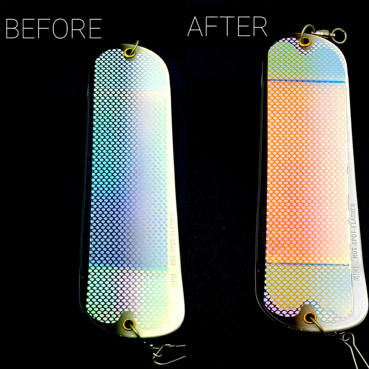 Moon Jelly Clear Tru UV 12x12 Fishing Lure Tape – Bulk Packs (1,2,3,4 Available) – Made In USA