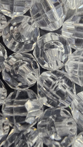 8mm Clear Faceted Beads (24ct)