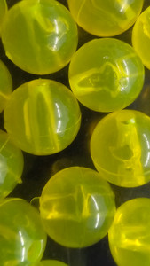 8mm Yellow UV Round Beads (24ct)